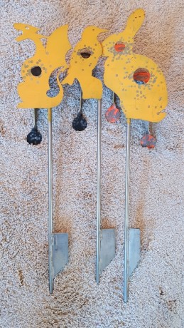 Vendo 3 siluetas de entrenamiento con doble killzone y reseteables. Perfectas para entrenar. Poco uso.
Precio 00