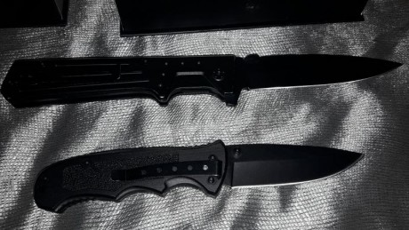 Vendo estas 2 navajas trento. Una es el modelo comando acero 420c y 19,5 cm de longitud total y la otra 02