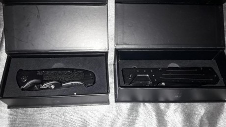 Vendo estas 2 navajas trento. Una es el modelo comando acero 420c y 19,5 cm de longitud total y la otra 01