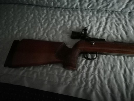 Hola. Vendo carabina anschutz 64 cañon pesado y agrupa muy bien regalo maleta transporte nueva. El precio 01