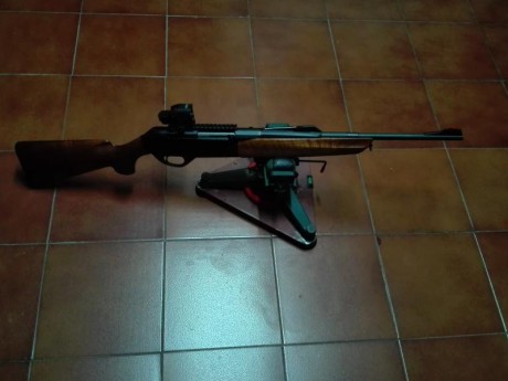 Hola vendo Rifle Merkel SR1, cal 30 06, equipado con monturas y visor Sutter, semiautomatico. Jose Luis 01