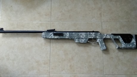 En perfecto estado, muy poco uso. Ya la conocéis, potente , de nitropiston, calibre 5.5 y color camo. 02