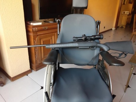 Vendo Thompson Center Venture cal. 338 WM. Cerrojo de 3 tetones, apertura a 60º. Disparador regulable 01