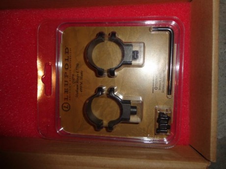 Vendo anillas Leupold QR medias, tubo 1", nuevas a estrenar, referencia Leupold 49974.  20 € + gastos 02