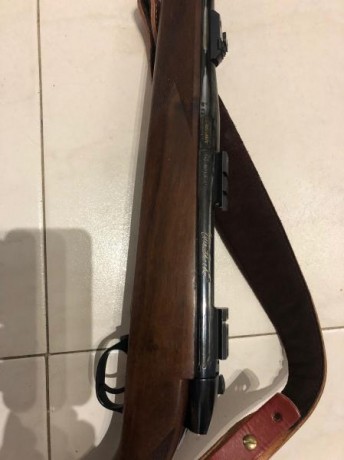 Por abandono de modalidad, vendo rifle Weatherby Mark V, en calibre 270 weatherby Mag, potente calibre 00