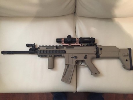 Buenos días,

Vendo carabina ISSC MK22 en color arena, FDE, nueva, ya que solo la he probado y tirado 10