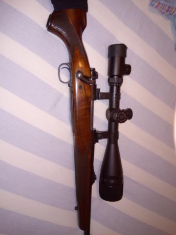 seeRifle de cerrojo clasico m-70 dd winchester calibre 30.06 bases anillas altas y visort 6x24x50 a toda 30