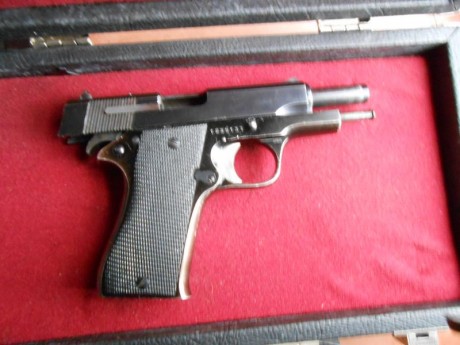 Vendo pistola 9 mm parabelum por 150 E está en perfecto estado es de aluminio  menos el cañon es la que 41