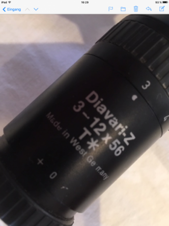 Vendo Zeiss 3-12x56 T* , reticulo A8(A4fino) ,aun fabricado en Alemania, a elegir con anillos Picatinni/Ruger/Warne 01