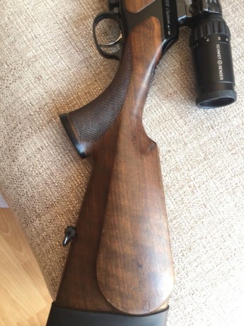 Cambio rifle Saueer 202 custom (serie limitada),tiene algún pequeño roce del uso, con bases Apel y cañón 11