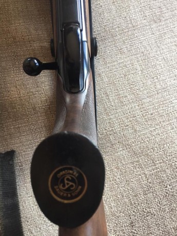 Cambio rifle Saueer 202 custom (serie limitada),tiene algún pequeño roce del uso, con bases Apel y cañón 10