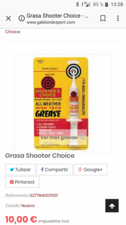 Hola a todos:
  Desde hace unos años, he utilizado grasa Beretta o Blaser, para el cerrojo de mis rifles. 10