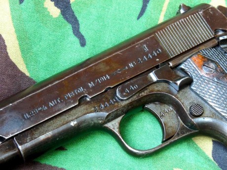 Olá companheros acabo de comprar una Colt Kongsberg Mod 1914 del anho 1941 del calibre 45 la arma es el 91