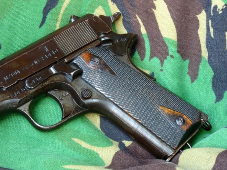 Olá companheros acabo de comprar una Colt Kongsberg Mod 1914 del anho 1941 del calibre 45 la arma es el 90