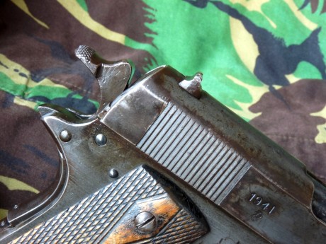Olá companheros acabo de comprar una Colt Kongsberg Mod 1914 del anho 1941 del calibre 45 la arma es el 101