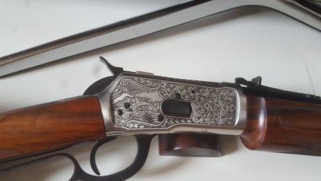 Se vende rifle palanquero Tigre de coleccion en calibre 44-40, es un rifle personañizado y costumizado 00