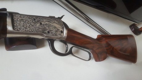Se vende rifle palanquero Tigre de coleccion en calibre 44-40, es un rifle personañizado y costumizado 10