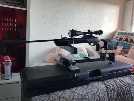 Bueno amigos, aqui os dejo en banco que me fabricado para el ajuste de la mira, para la limpieza y para 02