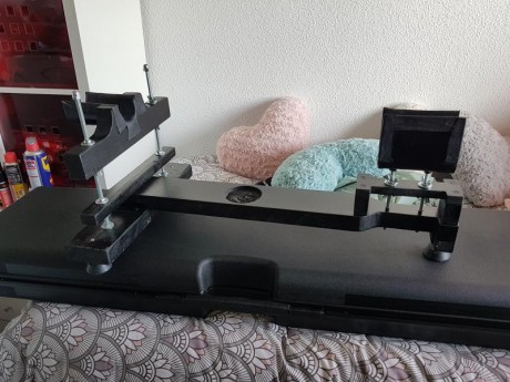 Bueno amigos, aqui os dejo en banco que me fabricado para el ajuste de la mira, para la limpieza y para 01