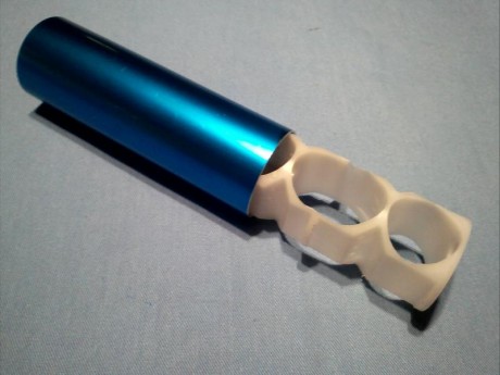 Se trata de poner un moderador a una Gamo PR-15 con cañon de la Compact, que sobresale unos 25 mm, dejando 02