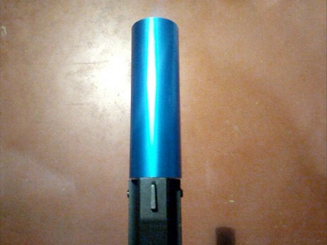 Se trata de poner un moderador a una Gamo PR-15 con cañon de la Compact, que sobresale unos 25 mm, dejando 01