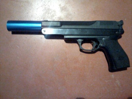 Se trata de poner un moderador a una Gamo PR-15 con cañon de la Compact, que sobresale unos 25 mm, dejando 00