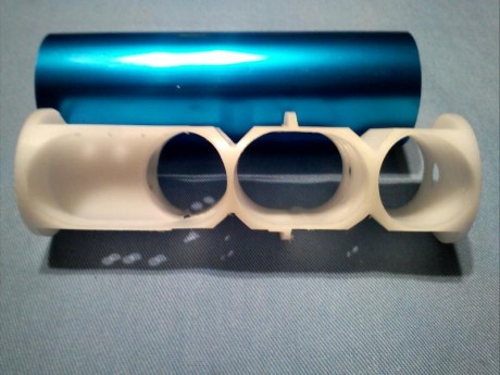 Se trata de poner un moderador a una Gamo PR-15 con cañon de la Compact, que sobresale unos 25 mm, dejando 10