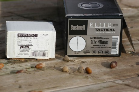 Buenos días,
Pongo a la venta un conjunto formado por visor bushnell elite táctical 10x40 + anillas tps 02