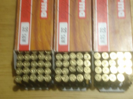 Vendidas 650 vainas Norma del .32 S&W con una recarga, 500 con CCI500 y 150 con Magtech.

Pulidas 11