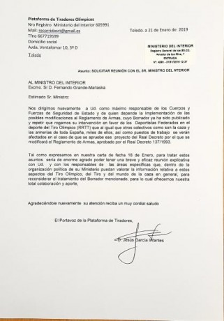    Estimados deportistas de tiro, 

Esta Plataforma de Tiradores Olímpicos y RRTT, en colaboración con 20