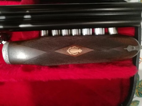 Vendo escopeta de tiro de Pichón de la marca Italiana Gamba Gardone. Cañones yuxtapuestos calibre 12/70 00