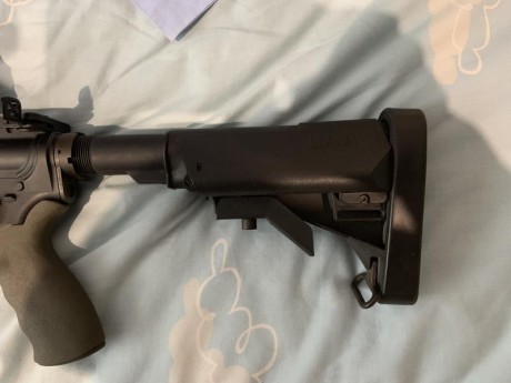 Vendo por dejar afición Sabré M4 cal.222 con accesorios originales y los de la foto, (menos el visor, 00