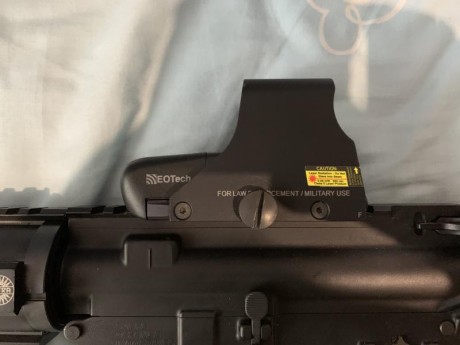 Vendo por dejar afición Sabré M4 cal.222 con accesorios originales y los de la foto, (menos el visor, 10