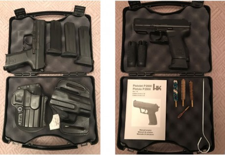 Hola a tod@s,
Vendo pistola de la marca alemana Heckler Koch (H&K), modelo P2000, calibre 9 Pb. Guiada 00