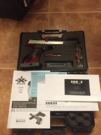 Pistola con tres años de antigüedad, 
Hamerli cal. 22 Lr.
Solo ha participado en las tiradas obligatorias, 00