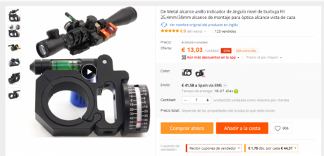 Buenas a todos, tras la compra de una BSA de muelle a 24julios y que el chinoscopio 4x32 que le monte 120