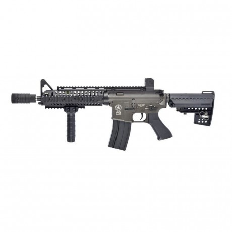 Fusil eléctrico Lone Star Ranger SBR .Fabricada en Metal de aluminio anodizado y ABS .Es una réplica de 02