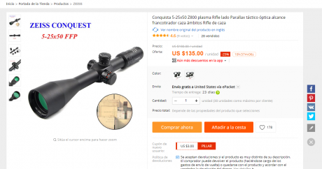 Buenas, una prrgunta por si alguiem compro este visor o algo parecido en páginas  chinas, voy a pedirme 81