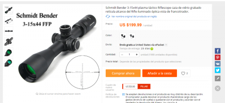 Buenas, una prrgunta por si alguiem compro este visor o algo parecido en páginas  chinas, voy a pedirme 80