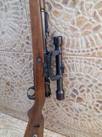 Vendo fusil k.98  noruego de 1937  calibre 308w con monturas y visor de época 800 euros.

También que 01