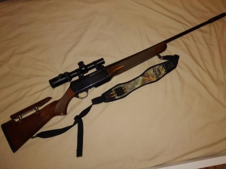 Vendo browning bar II, calibre 338 wm, carrillera flotante, cañon con sistema boss, dos cargadores, monturas 01