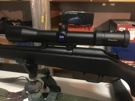 Por cambio a visor de carril, vendo monturas originales Blaser anillas de 30, para visores de campana 20