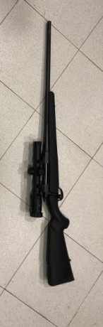 Vendo Sako 85 Sinthetic Black en calibre 270 con cañón fluteado, totalmente nuevo solo dos meses y 12 01