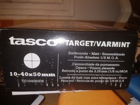 VENDIDO SE PUEDEC RETIRAR EL ANUNCIO visor Tasco 10x40x50 nuevo a estrenar sin uso, me lo regalaron y 42