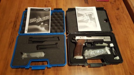 Vendo Sig Sauer P226 X-six calibre 9 mm con conversor del 22.Los vendo por falta de uso , están en excelente 02
