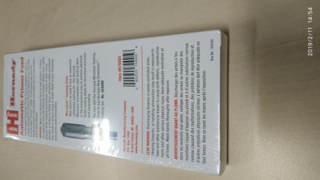Hola buenas.
Vendo empistonador Hornady para prensa Lock N Load, 
 actualmente sin existencias Nuevo, 01