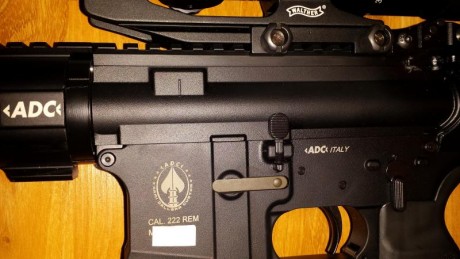 Venta rifle Ar15 Marca ADC Mod M5 Calibre 222 R y 14" longitud de cañón.
Comprado hace menos de un 01