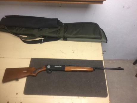 Cambio carabina franchi semiautomatica del 22LR, modelo del centenario, se carga por la culata, capacidad 00