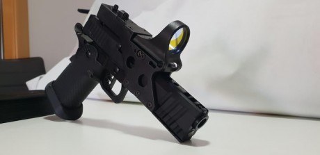 Vendo pistola como nueva,usada 4 veces,la entrego con 4 cargadores y replica de c-more que va a la perfección,va 00