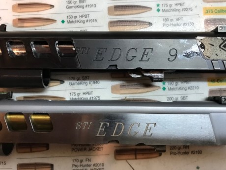 Pongo a la venta mi STI Edge del 9 pb. Con corredera aligerada igual que todos sus muelles.
Conversión 10